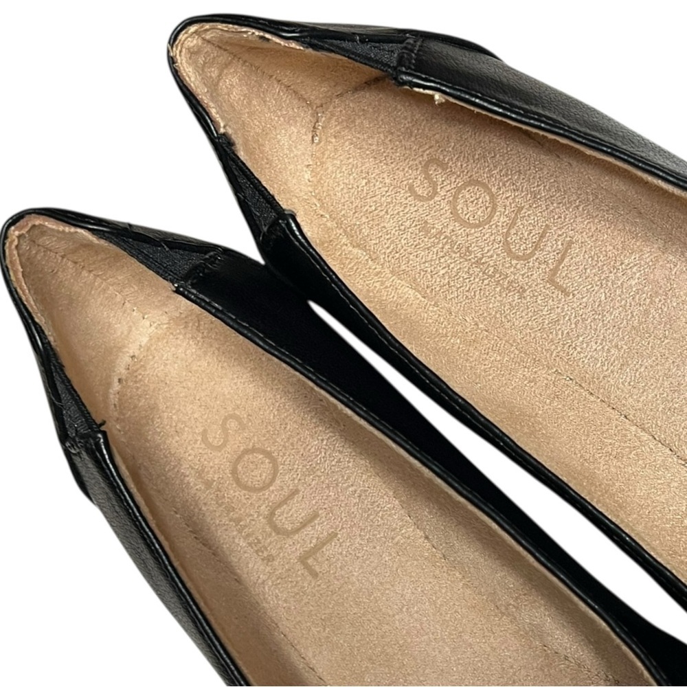 🌻NEW NWOT SOUL Naturalizer Black Idea Ballet Flats Size 10W (WIDE) - Picture 9 of 12
